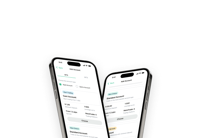 Ouvrez de nouveaux comptes, complétez les étapes de vérification KYC en déplacement ! Téléversez et gérez vos documents pour une expérience de trading fluide